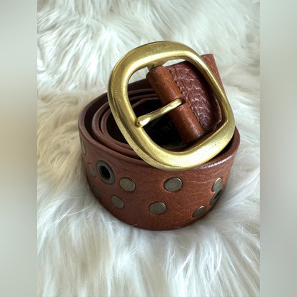 🇨🇦 Brave Leather Collection - Cognac Leather with Rivets
