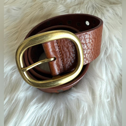 🇨🇦 Brave Leather Collection - Cognac Leather with Rivets