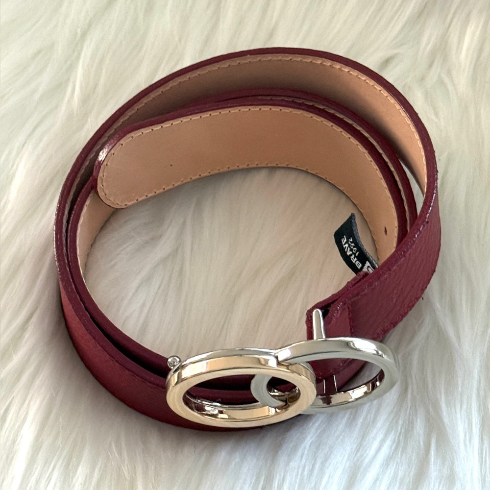🇨🇦 Brave Leather Collection - Red Leather Belt