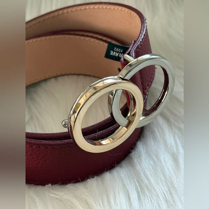 🇨🇦 Brave Leather Collection - Red Leather Belt
