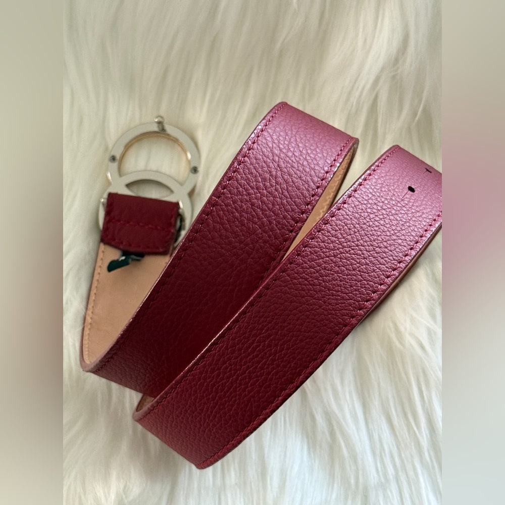 🇨🇦 Brave Leather Collection - Red Leather Belt