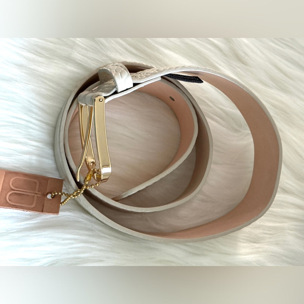 🇨🇦 Brave Leather Collection- BRAYAN Bone Croc Barcelona - Gold