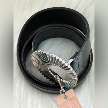 🇨🇦 Brave Leather Collection - Black Leather w SILVER buckle JAZZLYN
