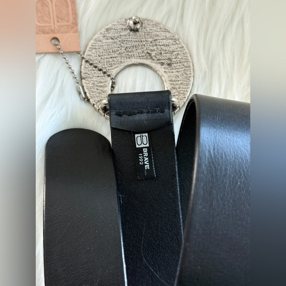 🇨🇦 Brave Leather Collection - Black Leather w SILVER buckle JAZZLYN