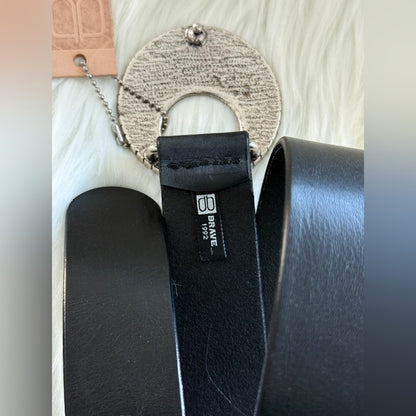 🇨🇦 Brave Leather Collection - Black Leather w SILVER buckle JAZZLYN