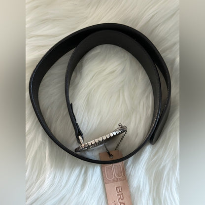 🇨🇦 Brave Leather Collection - Black Leather w SILVER buckle JAZZLYN