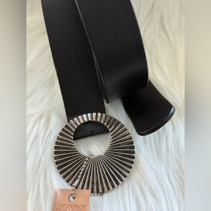 🇨🇦 Brave Leather Collection - Black Leather w SILVER buckle JAZZLYN