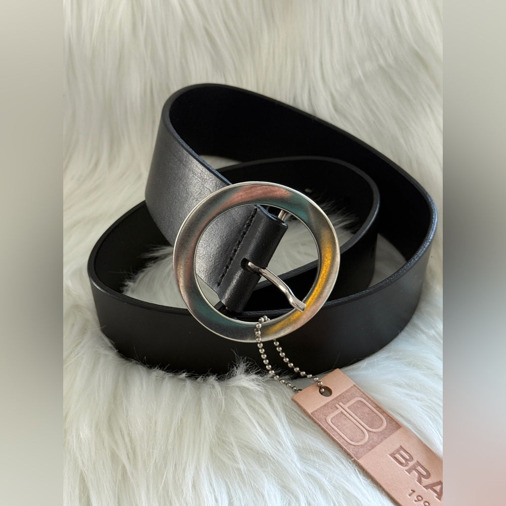 🇨🇦 Brave Leather Collection - Black Leather w SILVER buckle TAMSIN