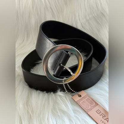 🇨🇦 Brave Leather Collection - Black Leather w SILVER buckle TAMSIN