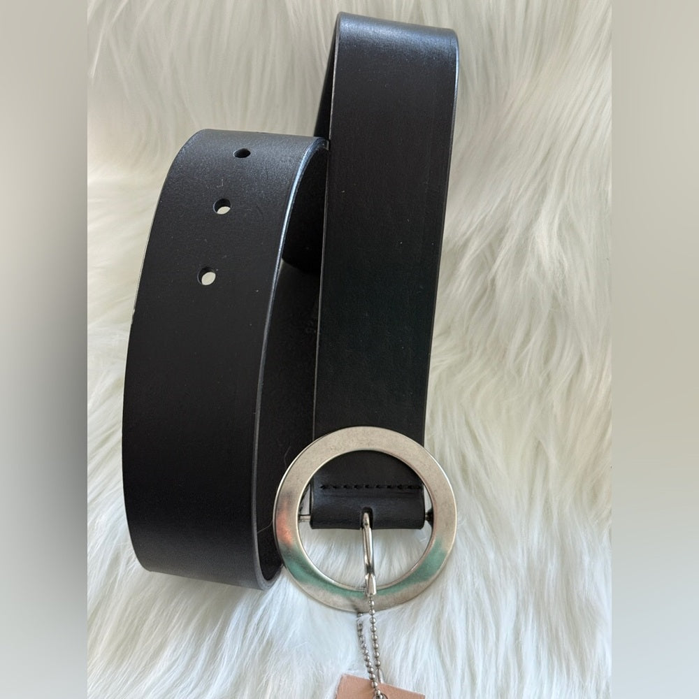 🇨🇦 Brave Leather Collection - Black Leather w SILVER buckle TAMSIN