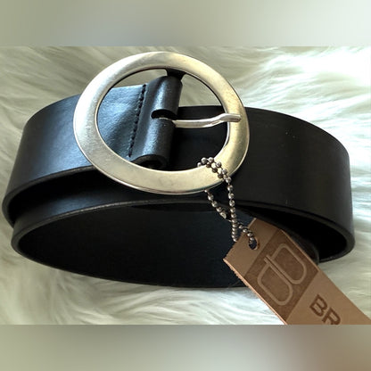🇨🇦 Brave Leather Collection - Black Leather w SILVER buckle TAMSIN
