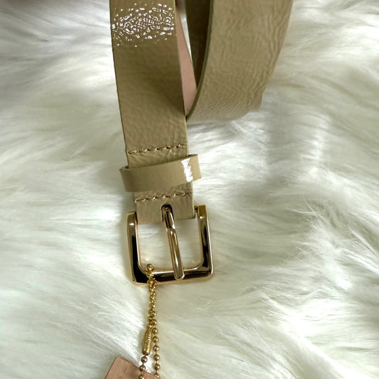 Sesama Patent - Gold - Leather Belt -MILLIE