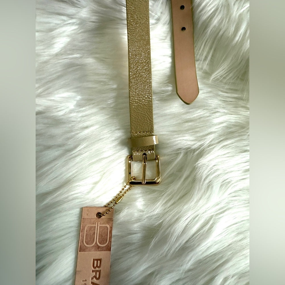 Sesama Patent - Gold - Leather Belt -MILLIE