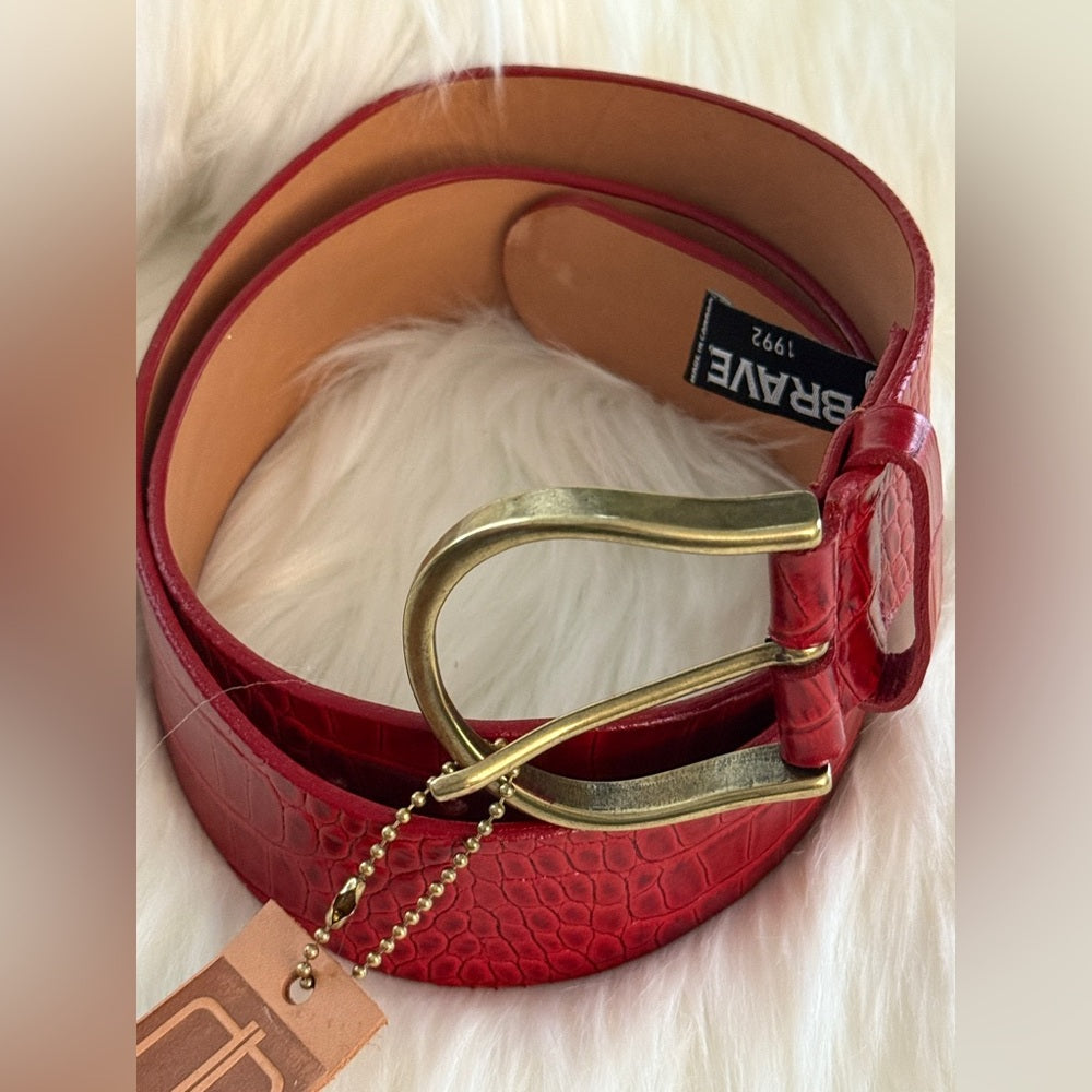 BRAVE Leather- Ferrari Red Barcelona - LILOU