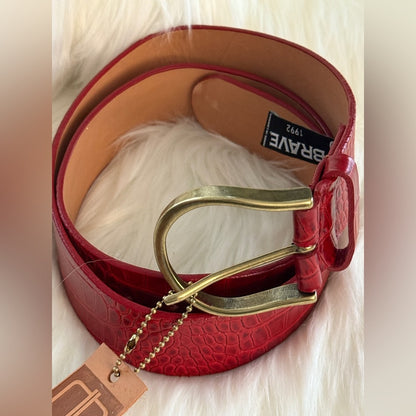 BRAVE Leather- Ferrari Red Barcelona - LILOU