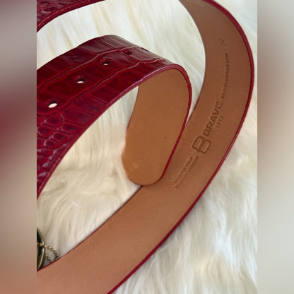 BRAVE Leather- Ferrari Red Barcelona - LILOU