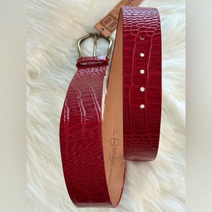 BRAVE Leather- Ferrari Red Barcelona - LILOU