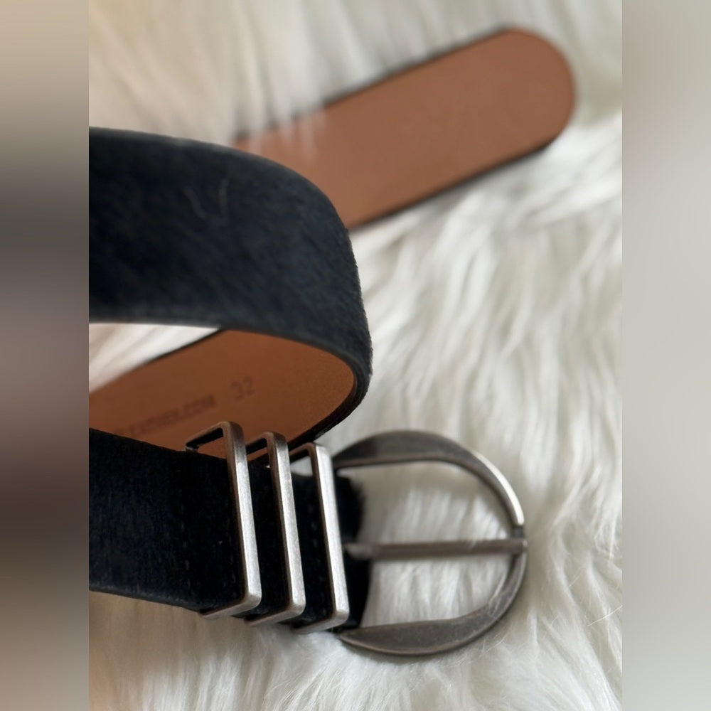 🇨🇦 Brave Leather Collection - Black Pony Hair with silver hardware