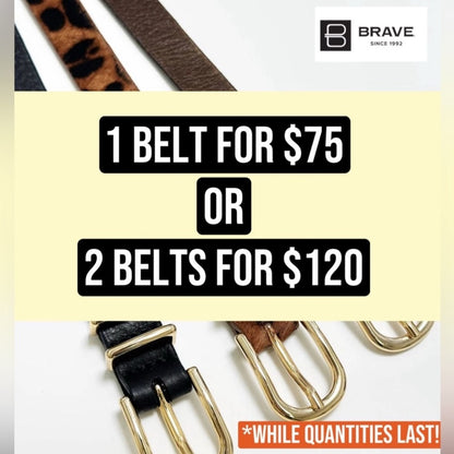 🇨🇦 Brave Leather Collection - Black Pony Hair with silver hardware