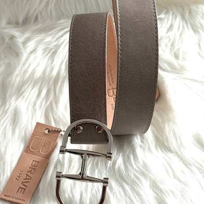 BRAVE Leather - Grey Leather - Silver KASI