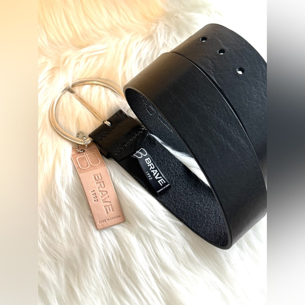 BRAVE Leather - Black Bridle - Silver YASLIN