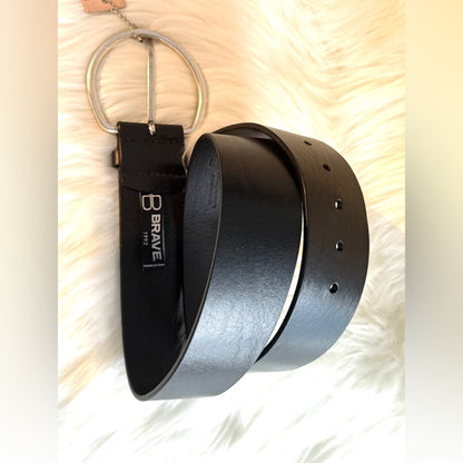 BRAVE Leather - Black Bridle - Silver YASLIN