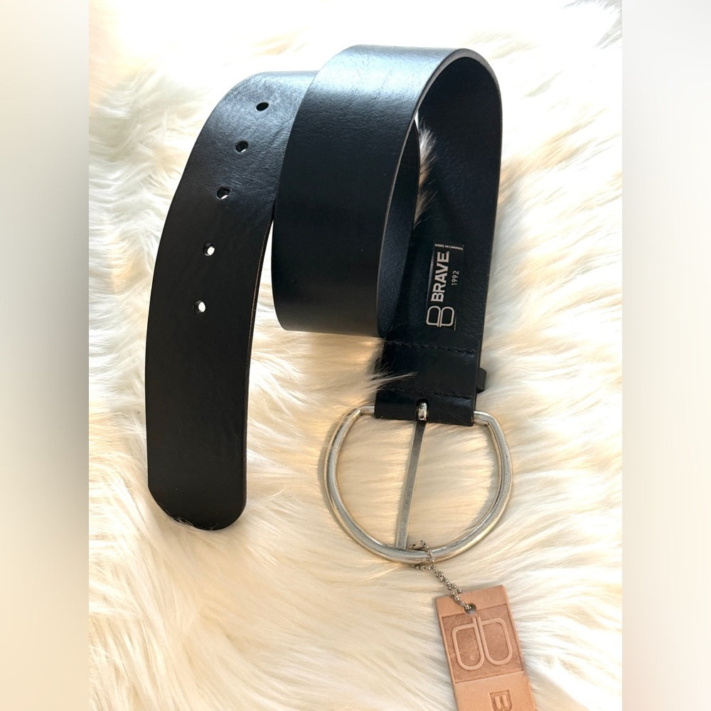 BRAVE Leather - Black Bridle - Silver YASLIN