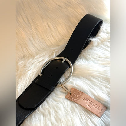 BRAVE Leather - Black Bridle - Silver YASLIN