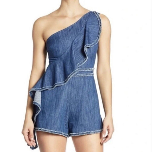 Alexis Denim One-Shoulder Jumpsuit