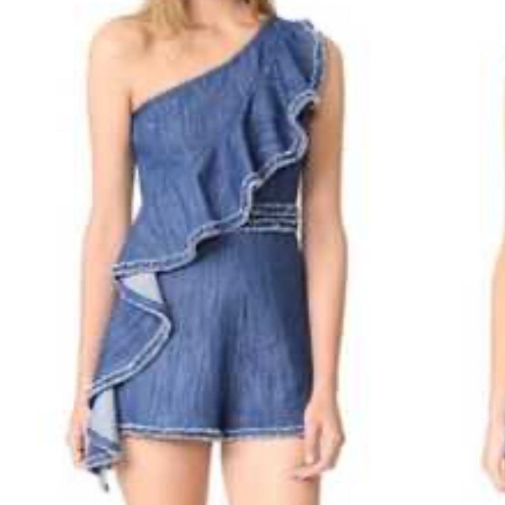 Alexis Denim One-Shoulder Jumpsuit