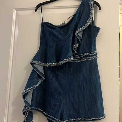 Alexis Denim One-Shoulder Jumpsuit