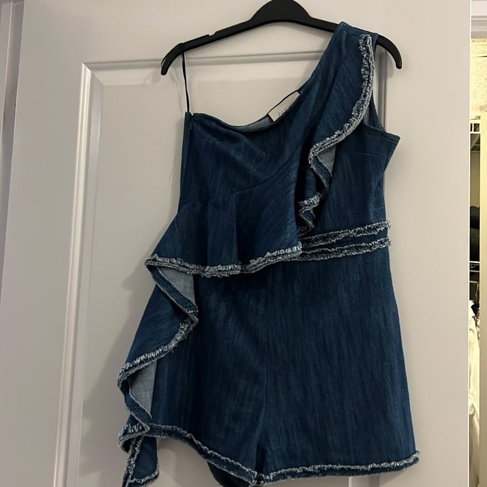 Alexis Denim One-Shoulder Jumpsuit