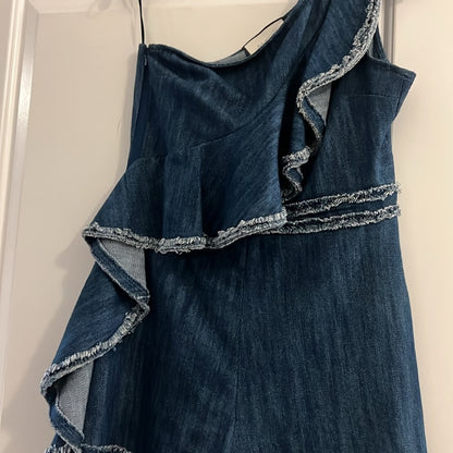 Alexis Denim One-Shoulder Jumpsuit