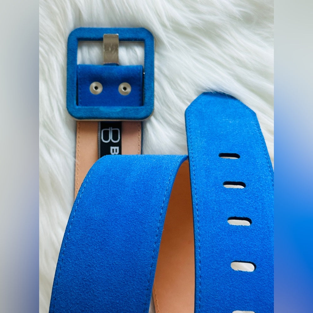 🇨🇦 Brave Leather Collection - Blue Suede Leather w gold Accent MAKANI