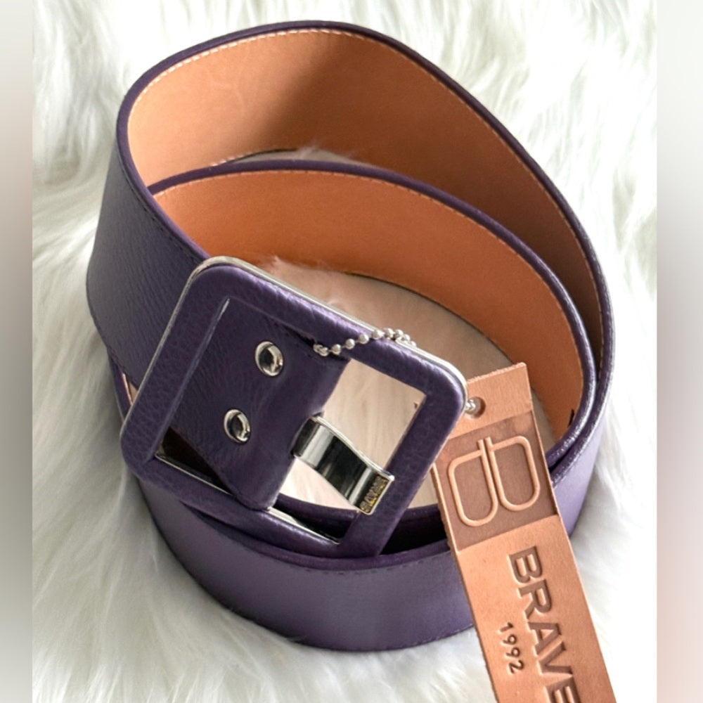 🇨🇦 Brave Leather Collection - Purple Leather w Silver Accent MAKANI