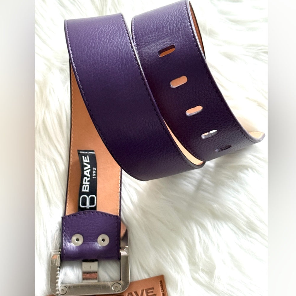 🇨🇦 Brave Leather Collection - Purple Leather w Silver Accent MAKANI