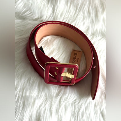🇨🇦 Brave Leather Collection - Red Ruby Leather w Gold Accent MAKANI