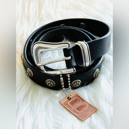 BRAVE Leather - Black Leather with Silver Bridle - KEIRA