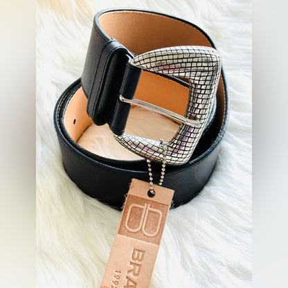 BRAVE Leather - Black Vachetta - Silver - WIHELMINA