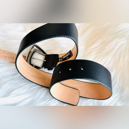 BRAVE Leather - Black Vachetta - Silver - WIHELMINA