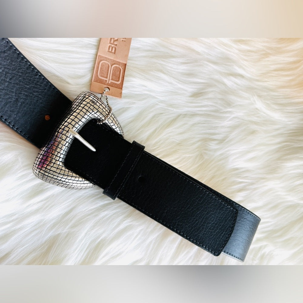 BRAVE Leather - Black Vachetta - Silver - WIHELMINA