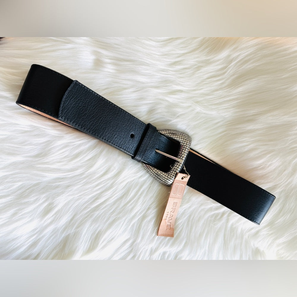 BRAVE Leather - Black Vachetta - Silver - WIHELMINA