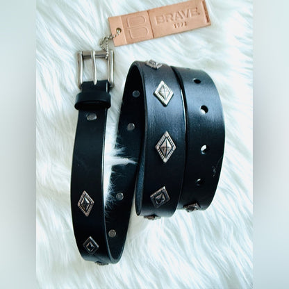 BRAVE Leather -Black Bridle - Silver - JUNI