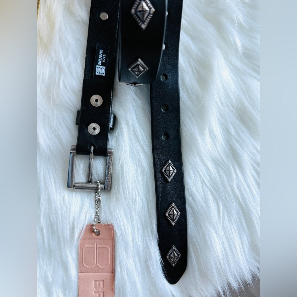 BRAVE Leather -Black Bridle - Silver - JUNI