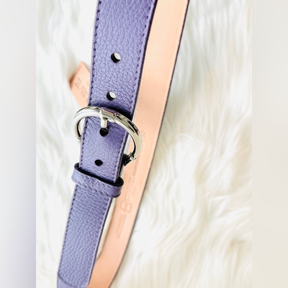 BRAVE Leather - Purple Pebble Leather - Silver