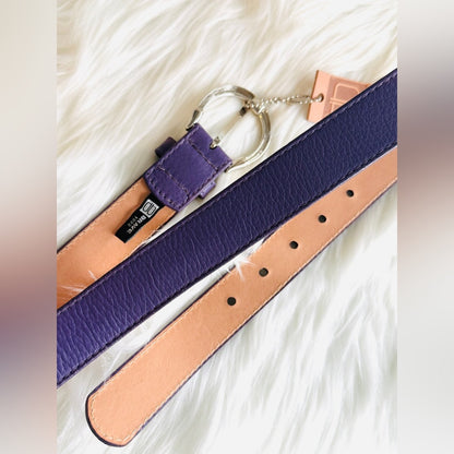 BRAVE Leather - Purple Pebble Leather - Silver