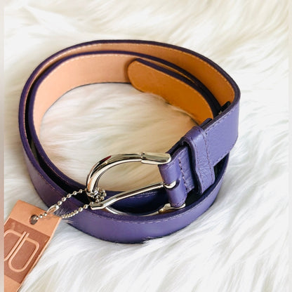 BRAVE Leather - Purple Pebble Leather - Silver