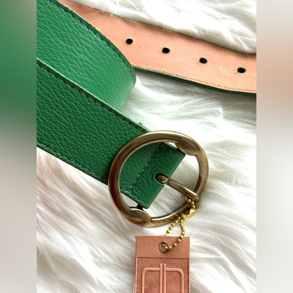 BRAVE Leather - Green Bridle - Matt Gold Antique