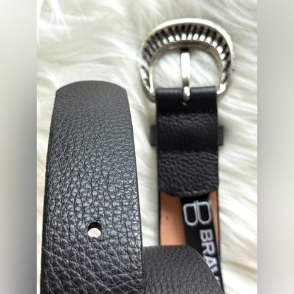 BRAVE Leather - Black Leather - Silver Bridle
