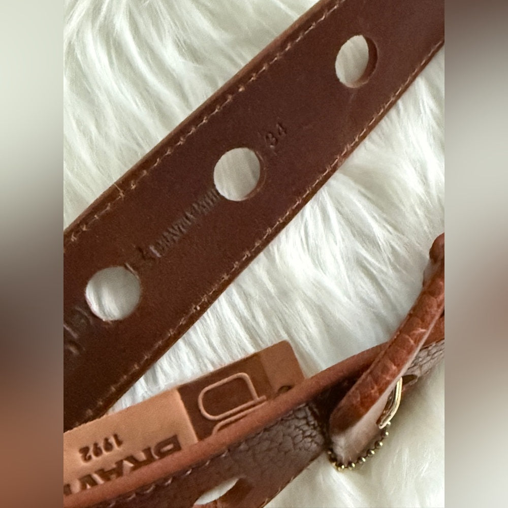 BRAVE Leather - Brown Stitch - YARUS COGNAC SHRUNKEN